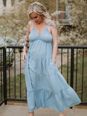 KUT Chambray maxi dress
